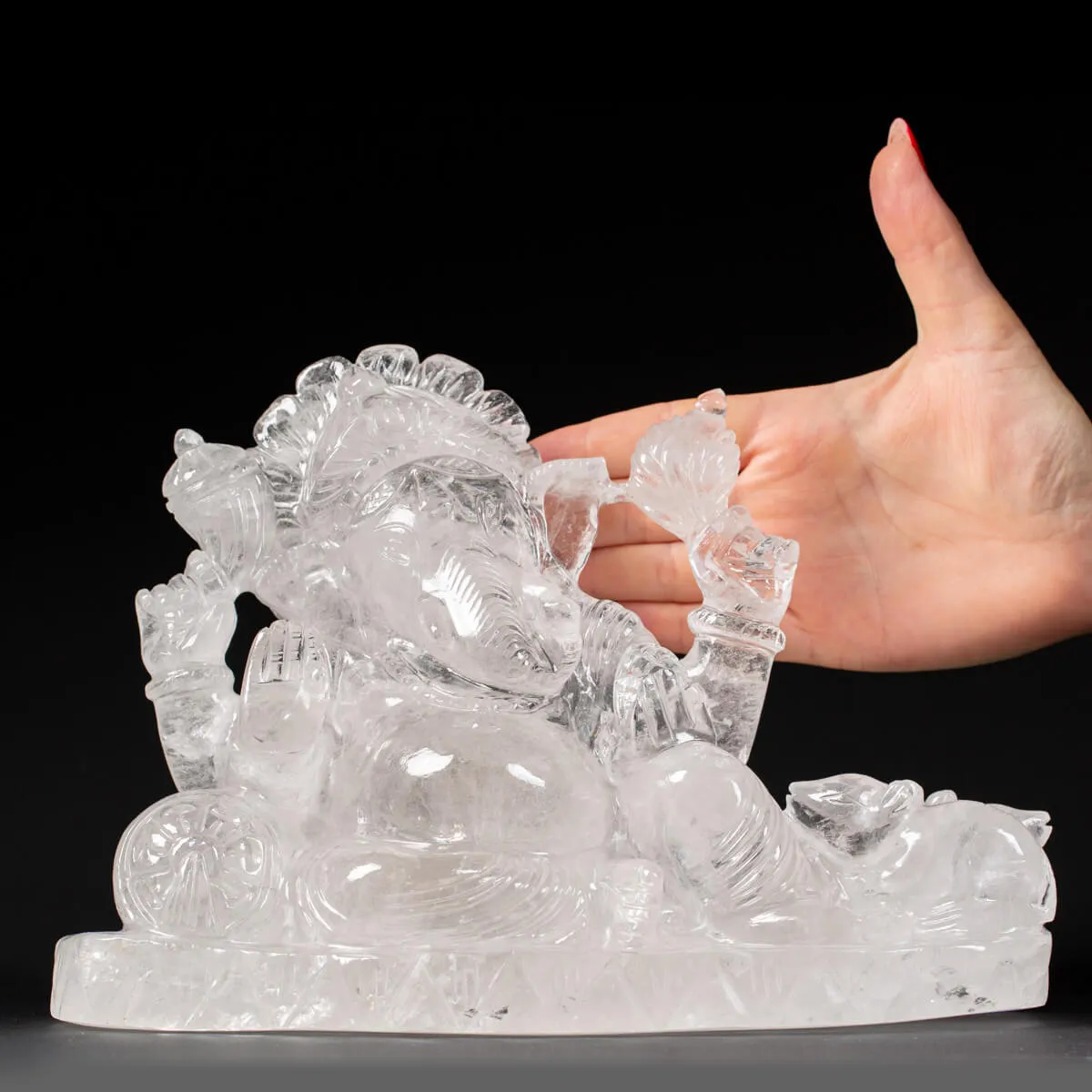 Statua Ganesh Quarzo (3750g)