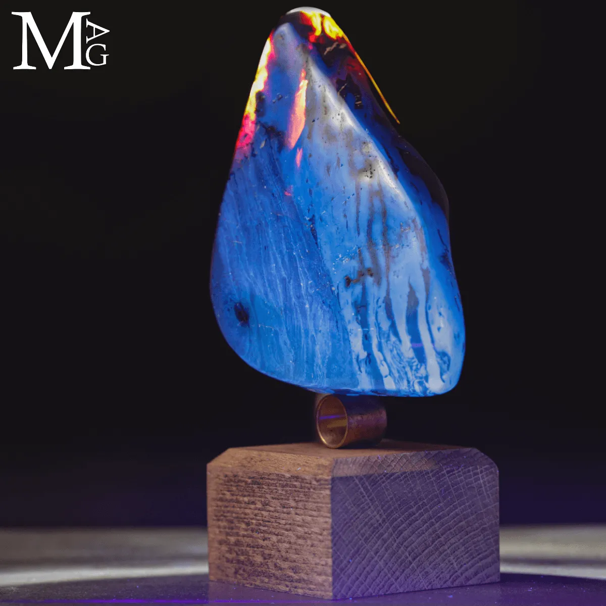 Ambra Blu di Sumatra - Unaa storia scritta milioni di anni fa.