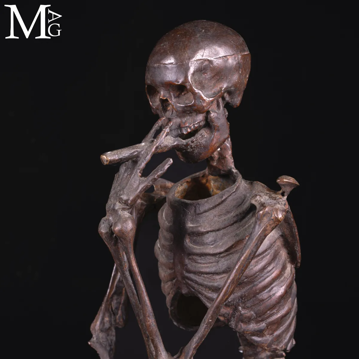 Scultura Scheletro Bronzo - Marcel Début