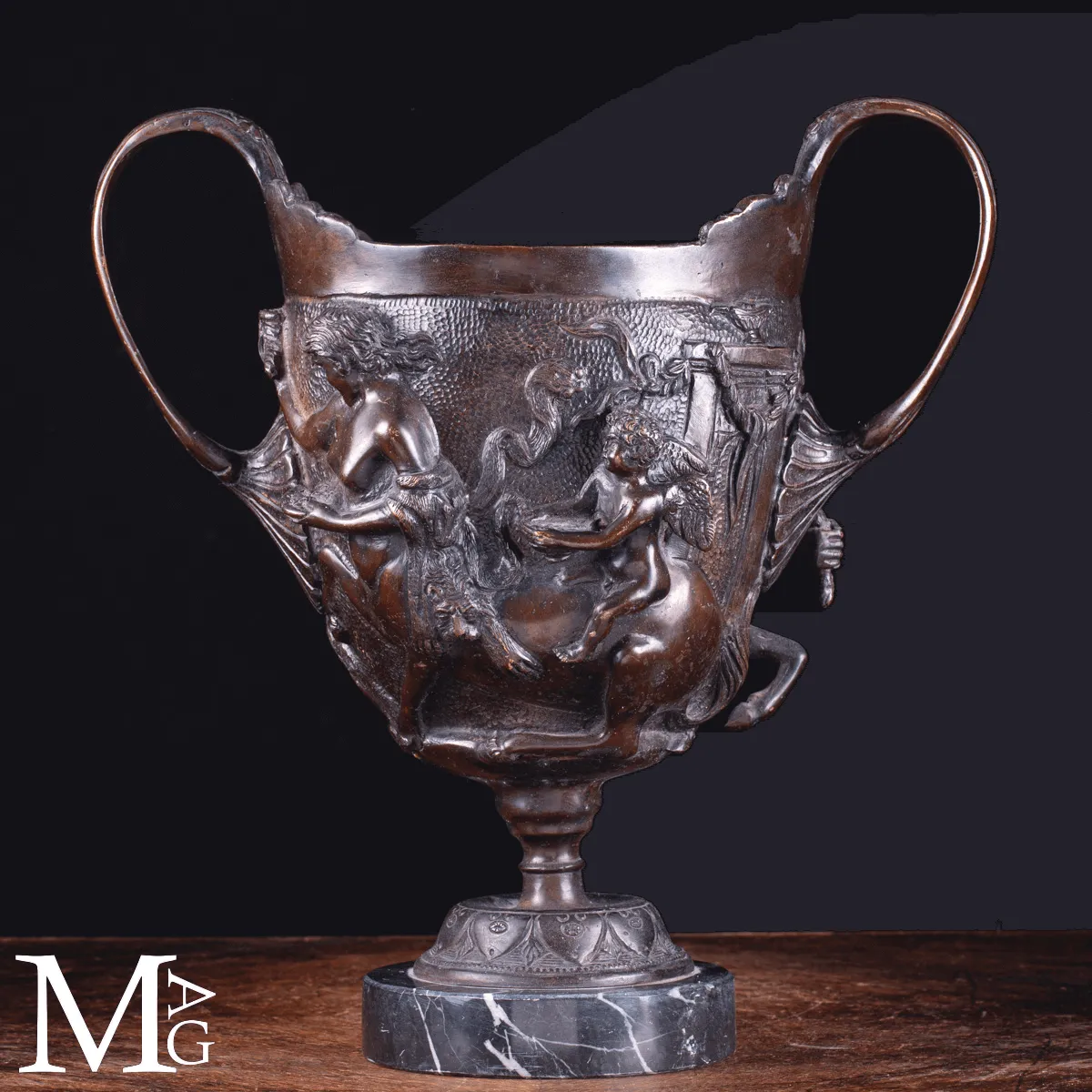 Coppe in Bronzo Scene Mitologiche - Ispirazione Pompeiana.