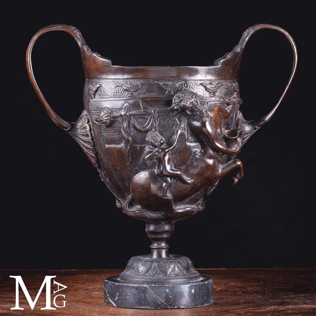 Coppe in Bronzo Scene Mitologiche - Ispirazione Pompeiana.