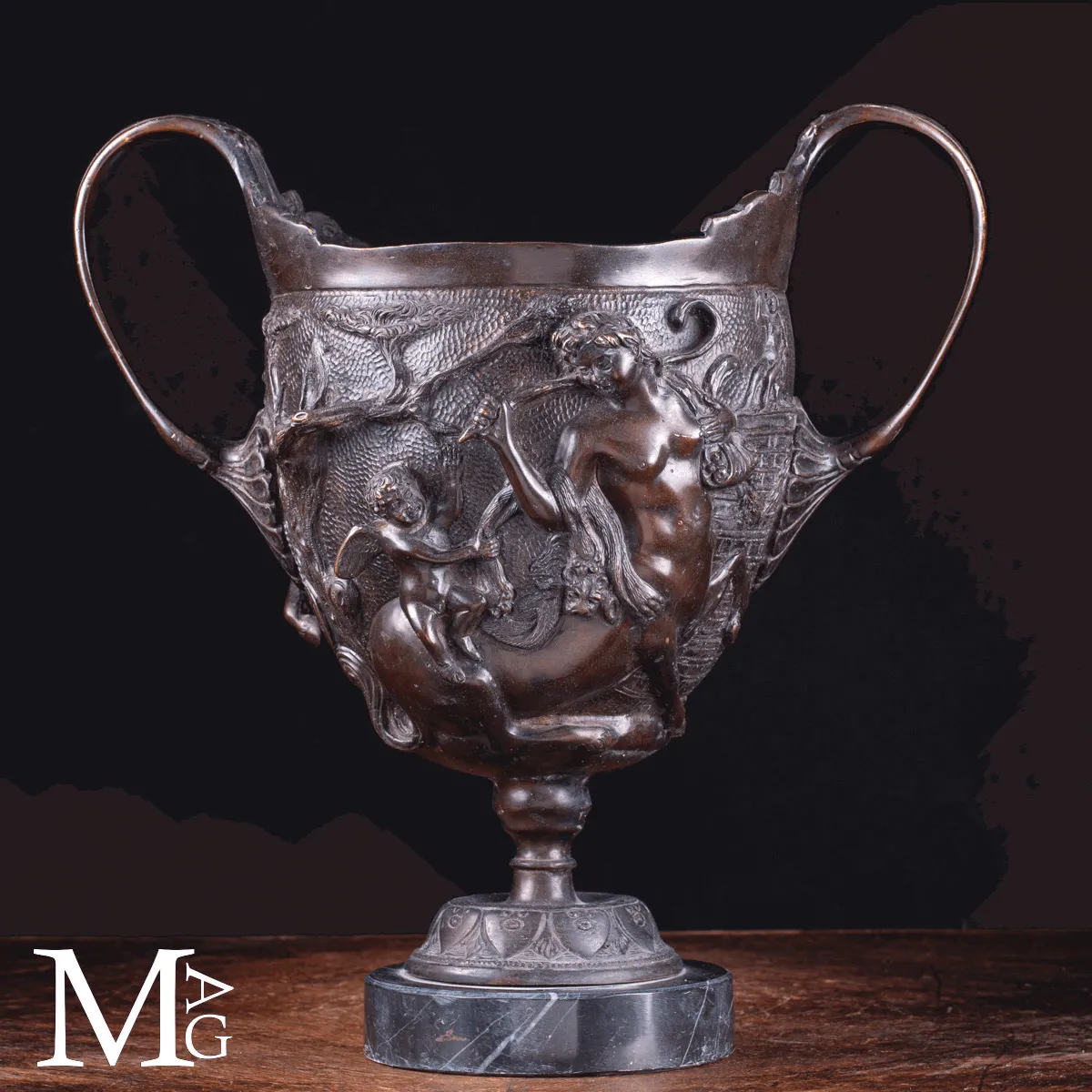 Coppe in Bronzo Scene Mitologiche - Ispirazione Pompeiana.