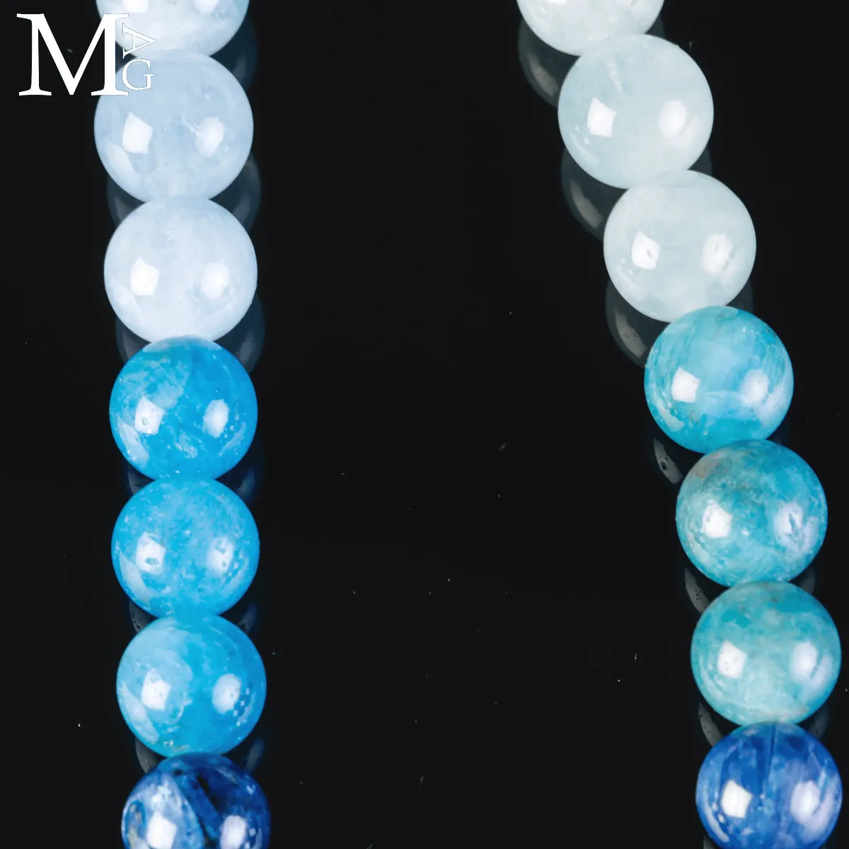 Collana in Kyanite, Neon Apatite e Acquamarina.