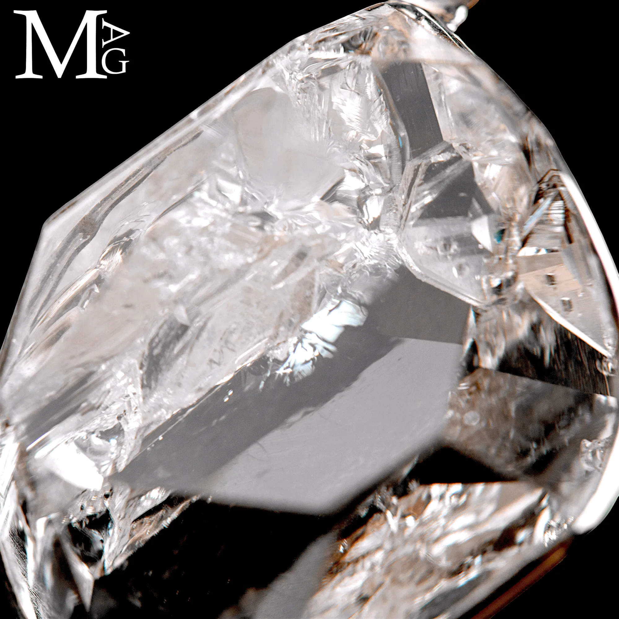 Pendente in Argento 925 con Diamante Herkimer.