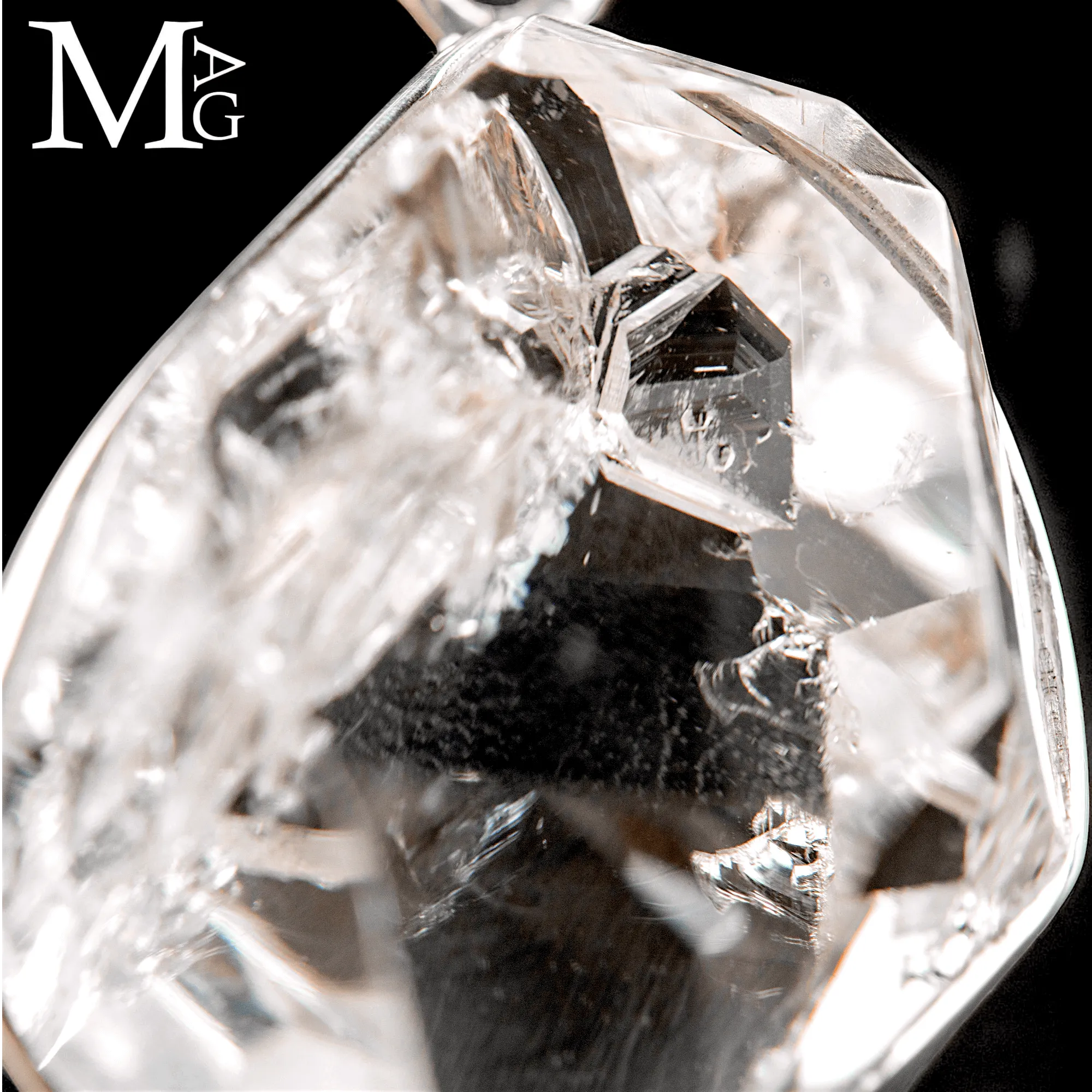 Pendente in Argento 925 con Diamante Herkimer.