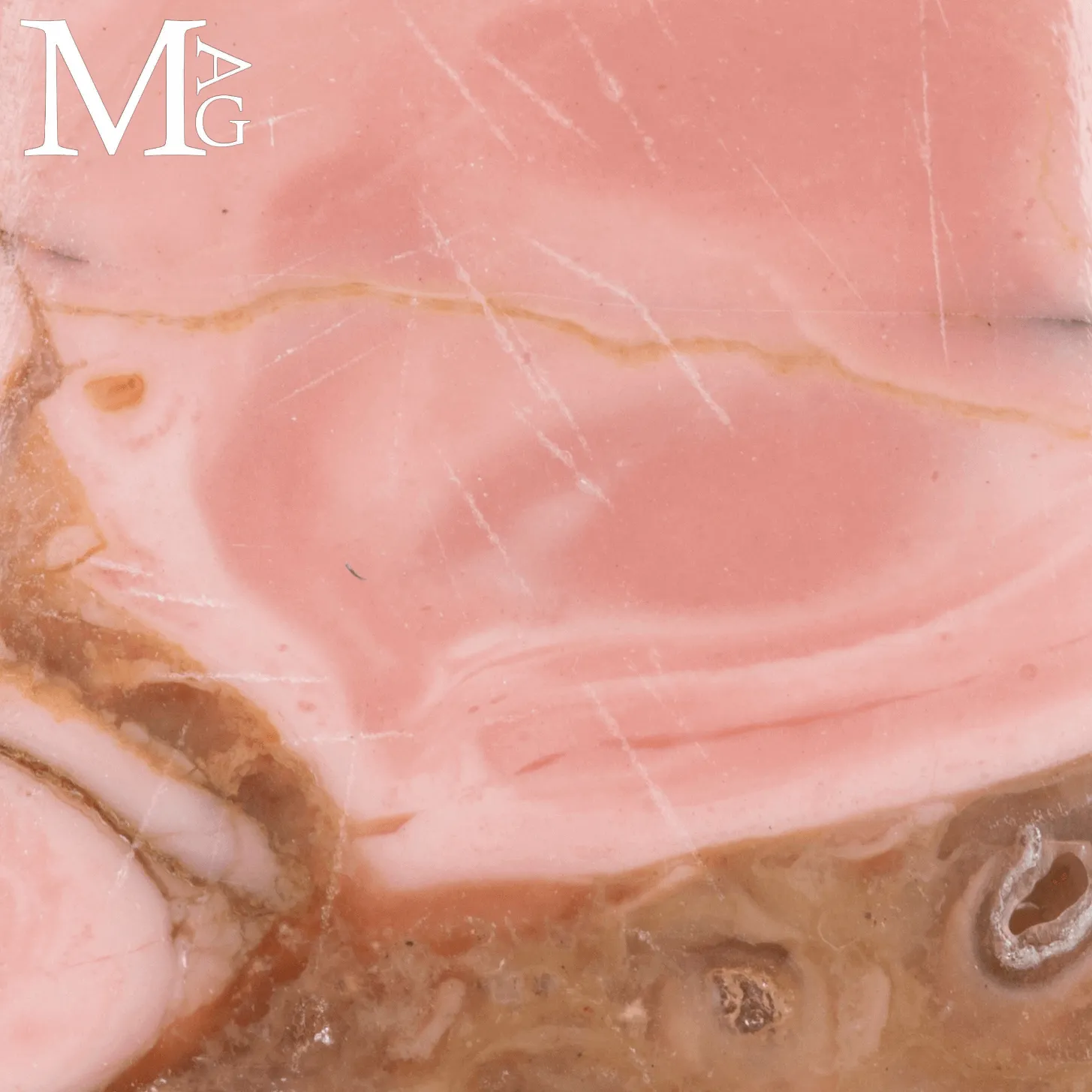 Anello con Mookaite Rosa Australiana.