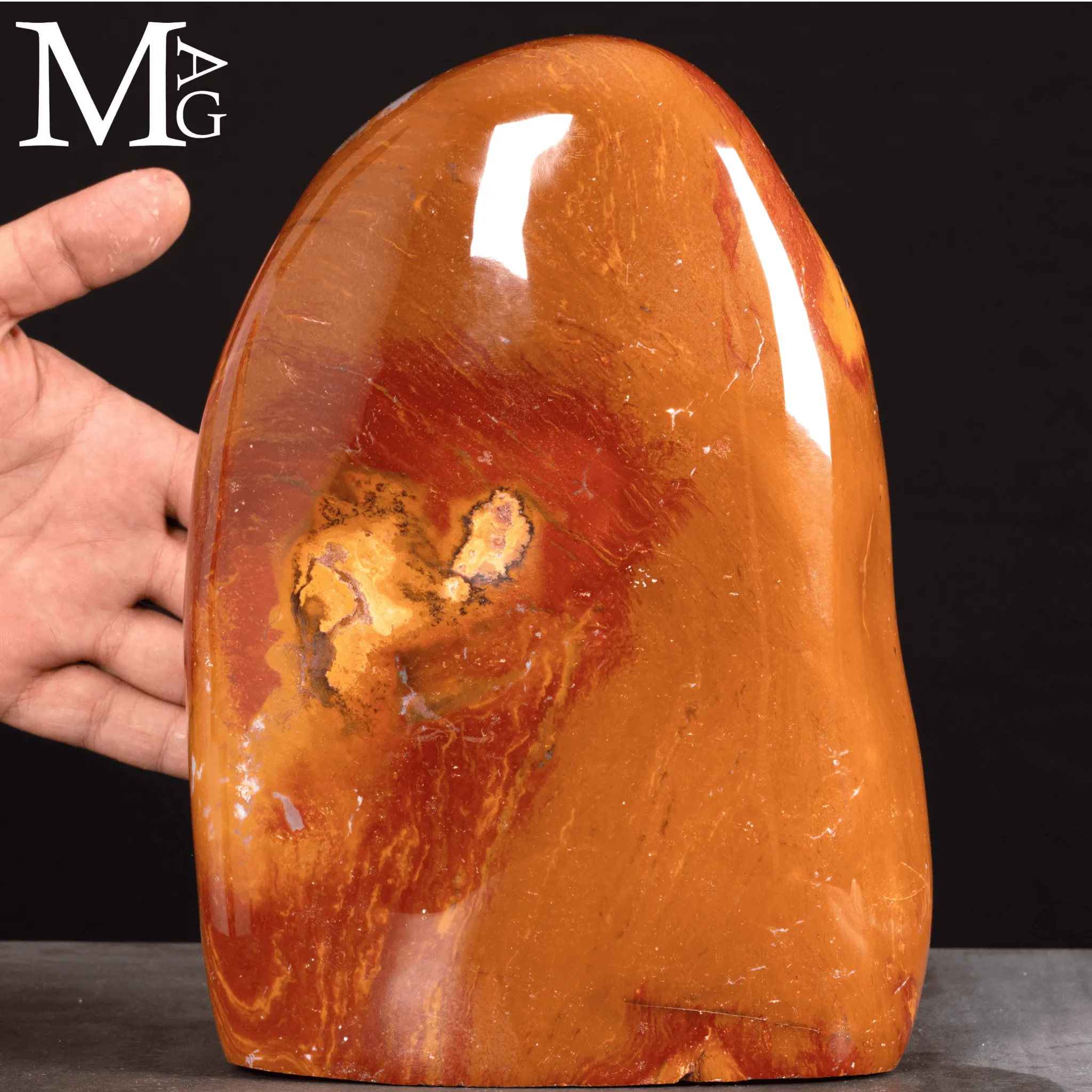 Agata Rossa del Madagascar – Elemento Decorativo Naturale