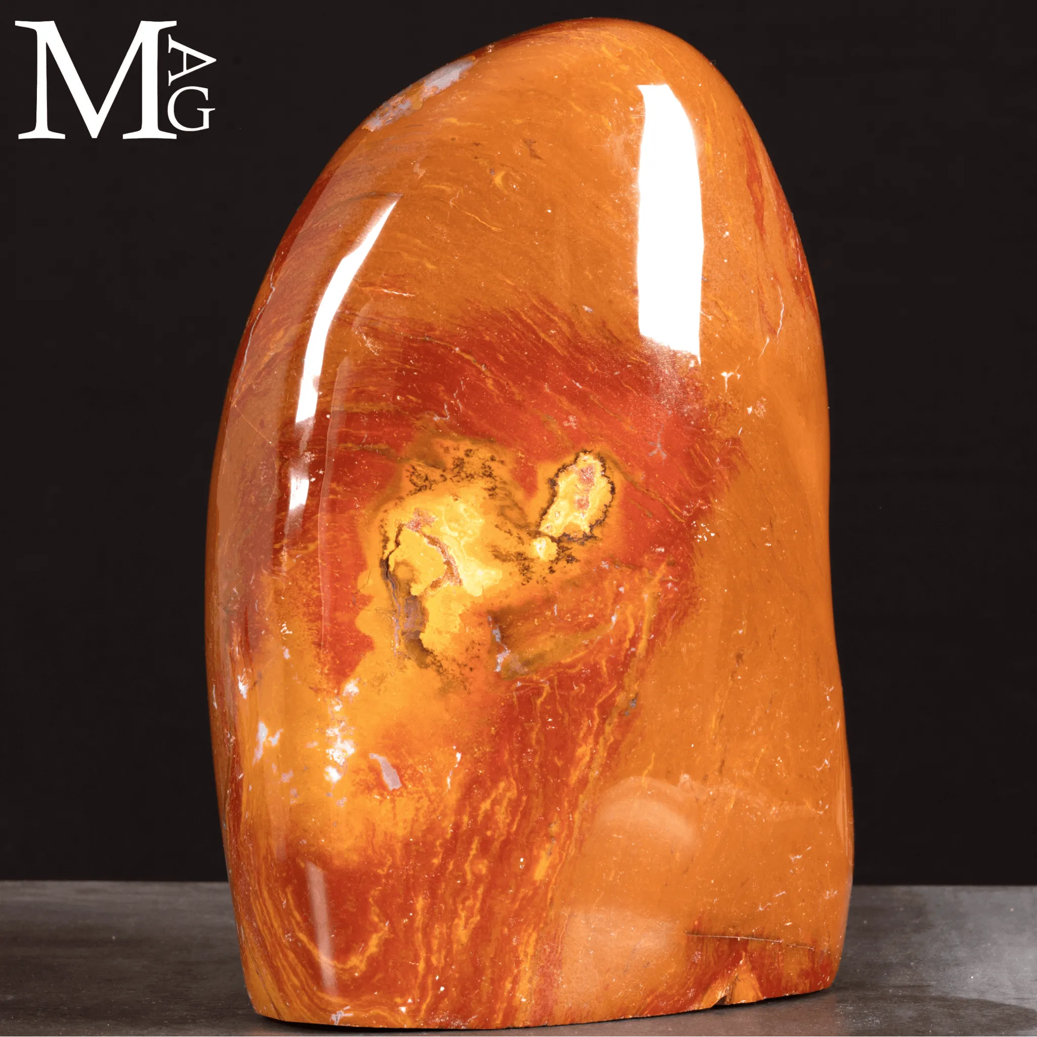 Agata Rossa del Madagascar – Elemento Decorativo Naturale