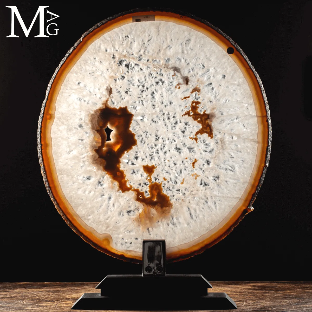 Fetta di Agata Naturale – Sezione da Geode.