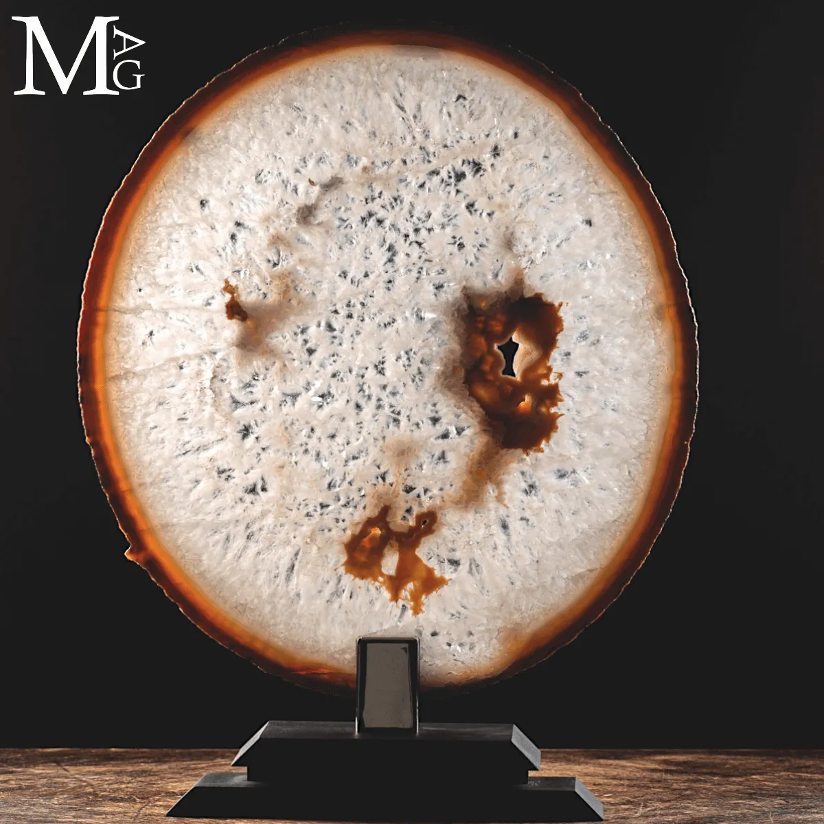 Fetta di Agata Naturale – Sezione da Geode.