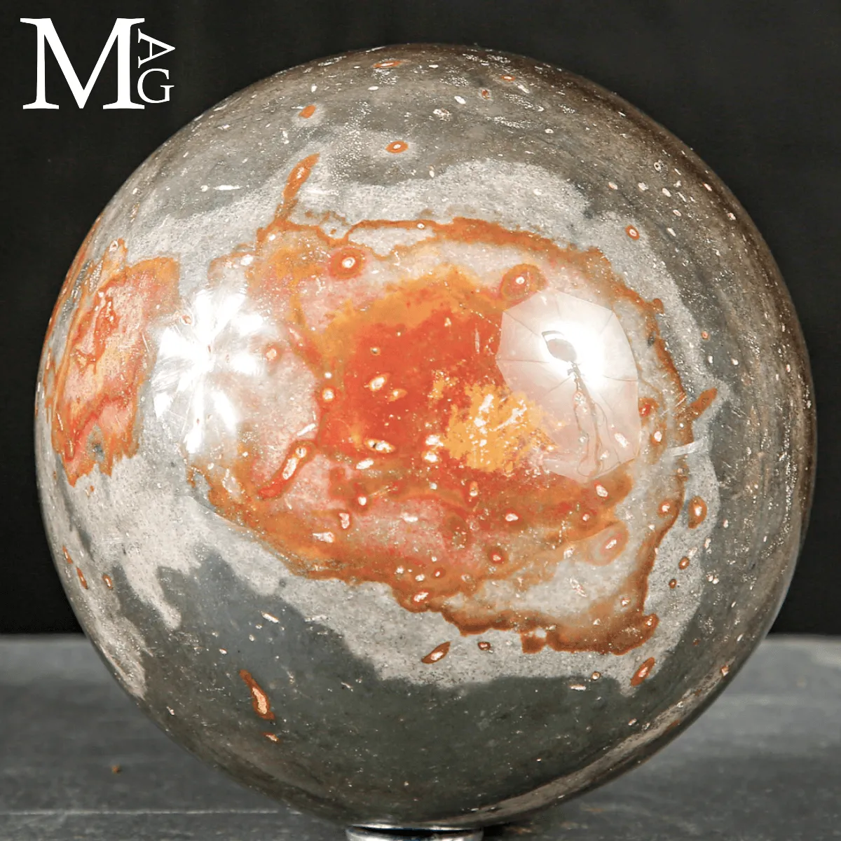 Sfera in Diaspro Policromo Ornamentale