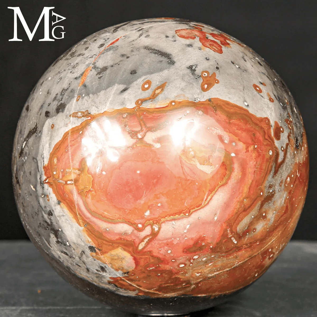 Sfera in Diaspro Policromo Ornamentale