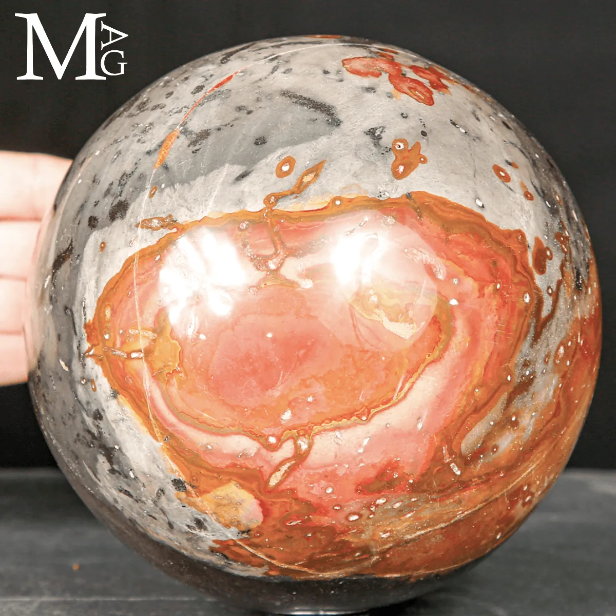 Sfera in Diaspro Policromo Ornamentale