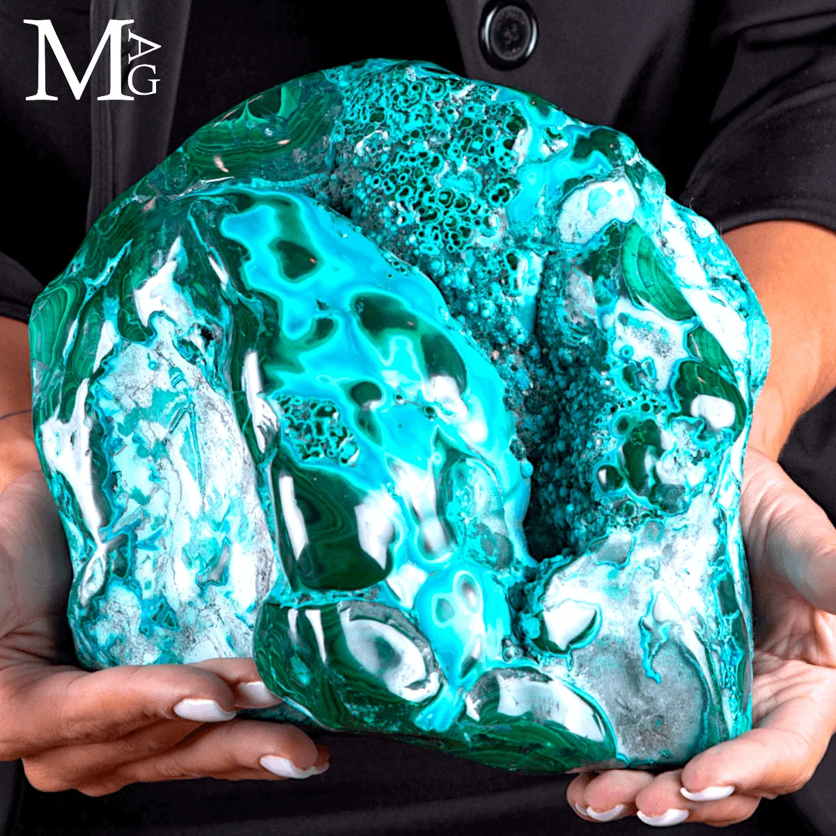 Malachite con Crisocolla – Miniera Star of the Congo.