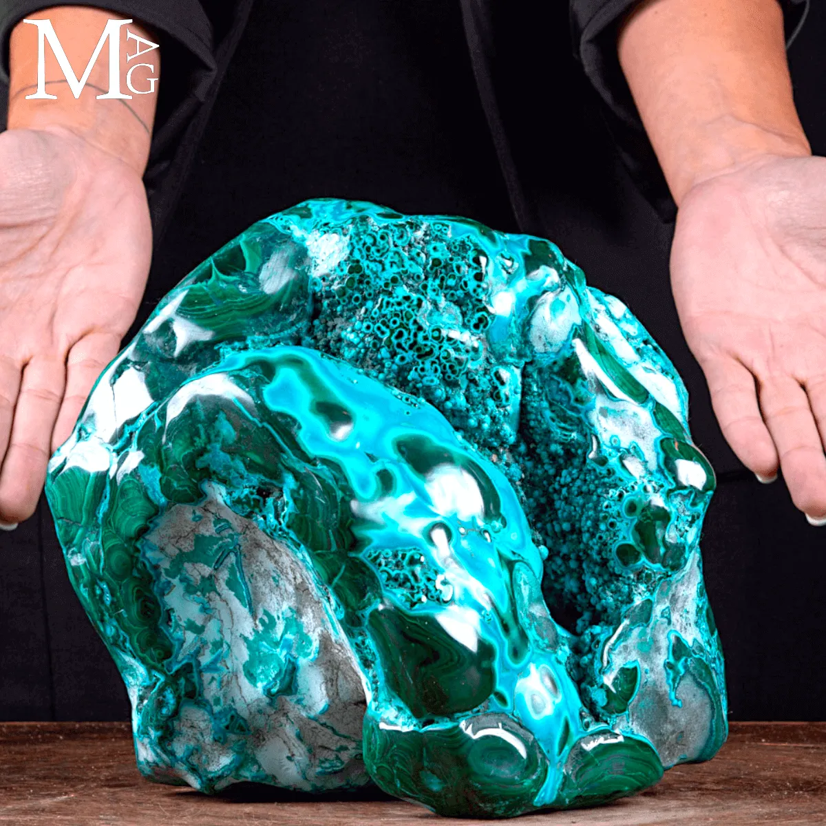 Malachite con Crisocolla – Miniera Star of the Congo.