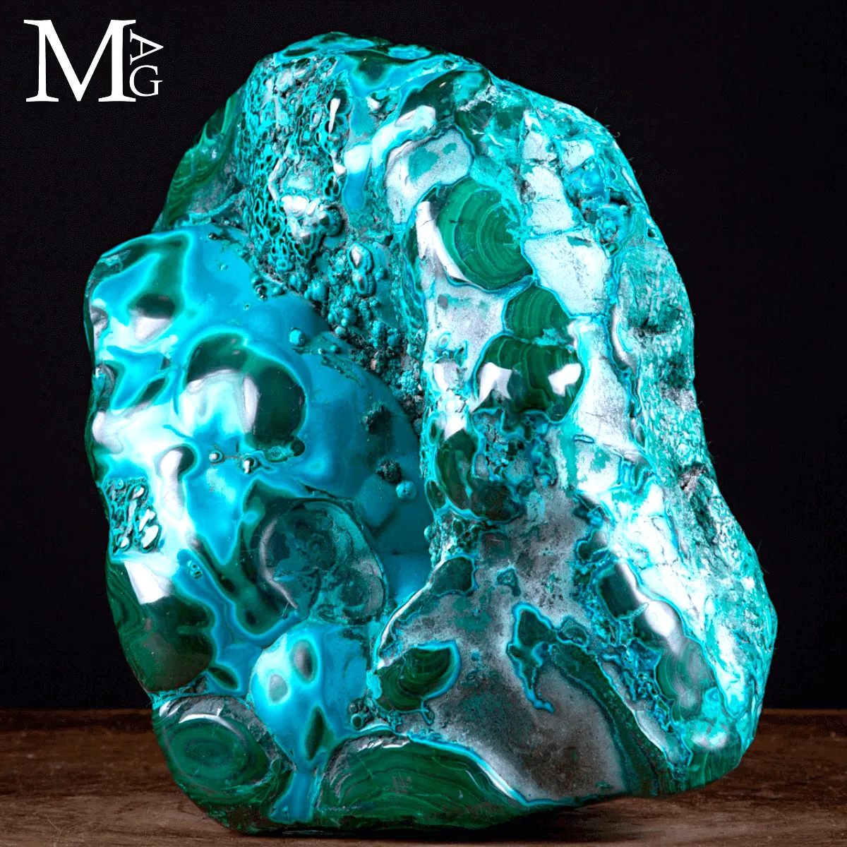 Malachite con Crisocolla – Miniera Star of the Congo.
