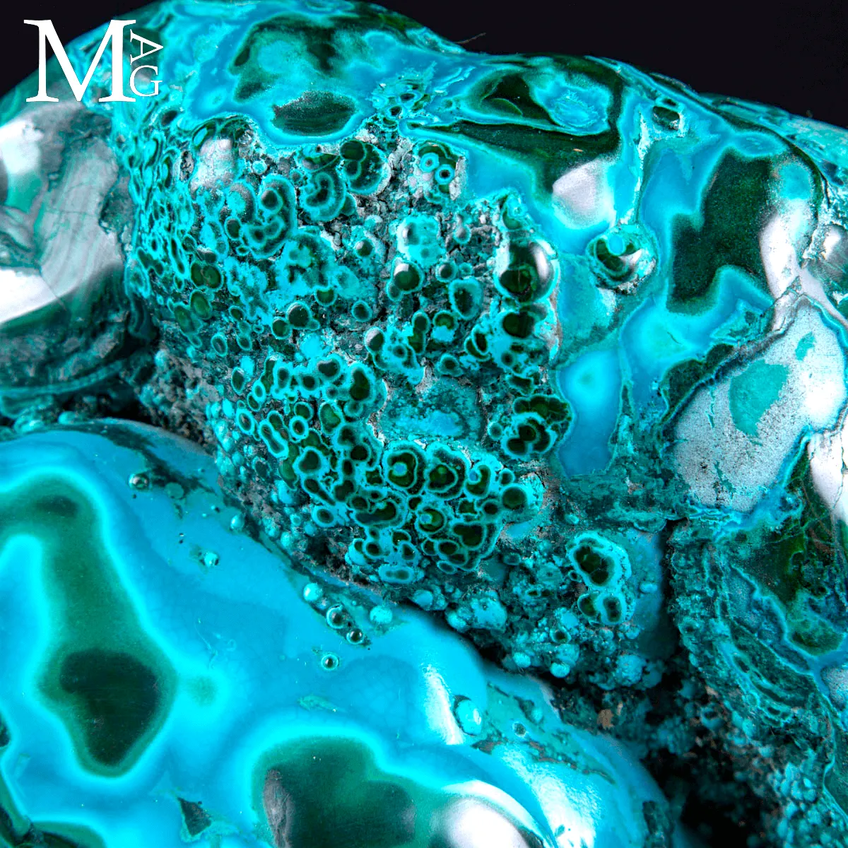 Malachite con Crisocolla – Miniera Star of the Congo.