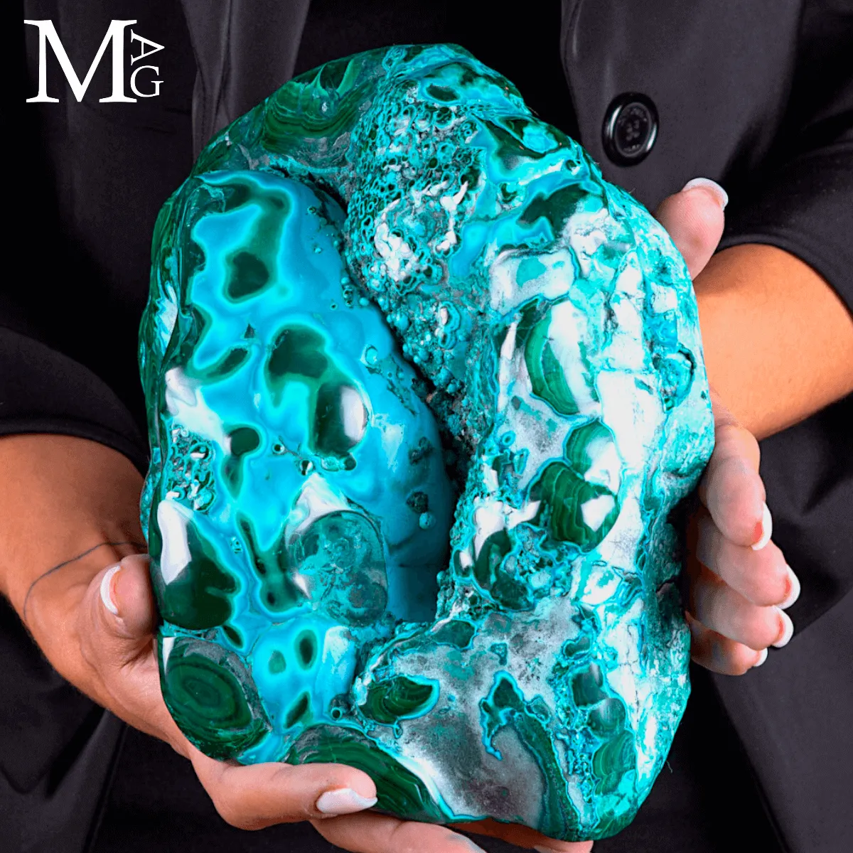 Malachite con Crisocolla – Miniera Star of the Congo.