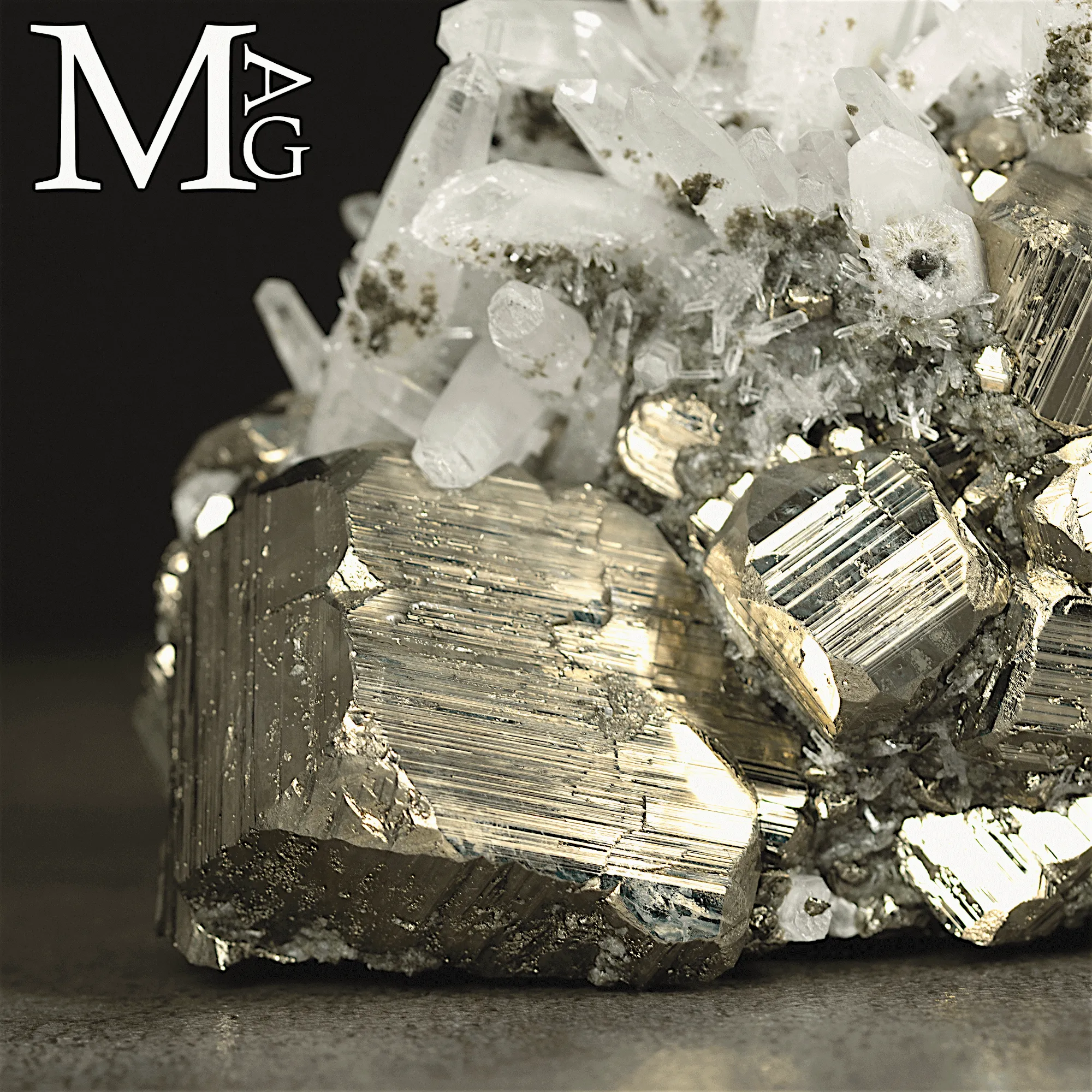 Quarzo su Pirite – Huanzala Mine, Ancash, Perù