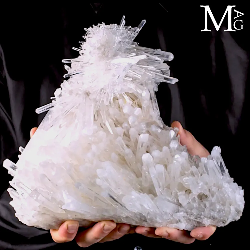 Drusa di Quarzo Aghiforme di Qualità Superiore – Santander, Colombia
