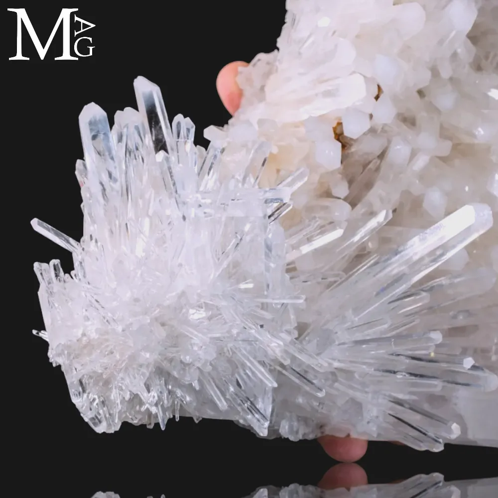 Drusa di Quarzo Aghiforme di Qualità Superiore – Santander, Colombia