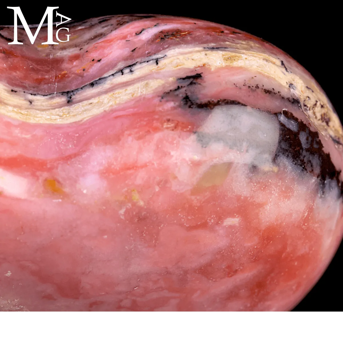 Cuore in Rodonite Rosa – Perù