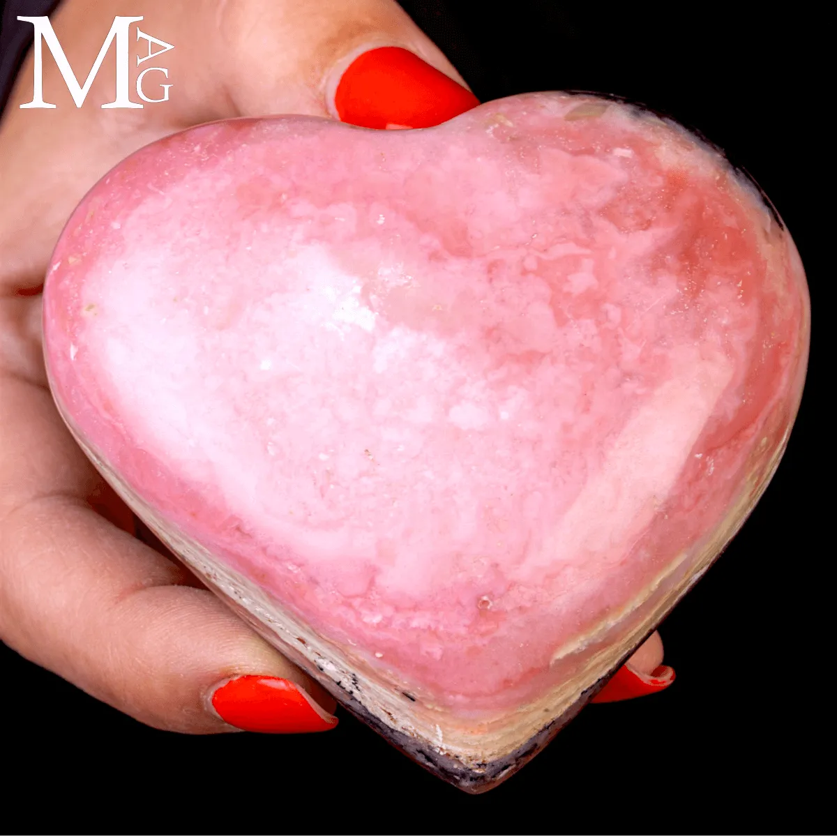 Cuore in Rodonite Rosa – Perù
