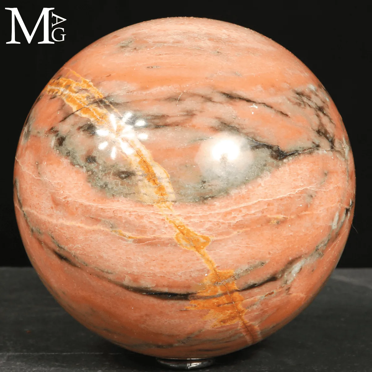 Sfera in Sunstone color Pesca – Madagascar