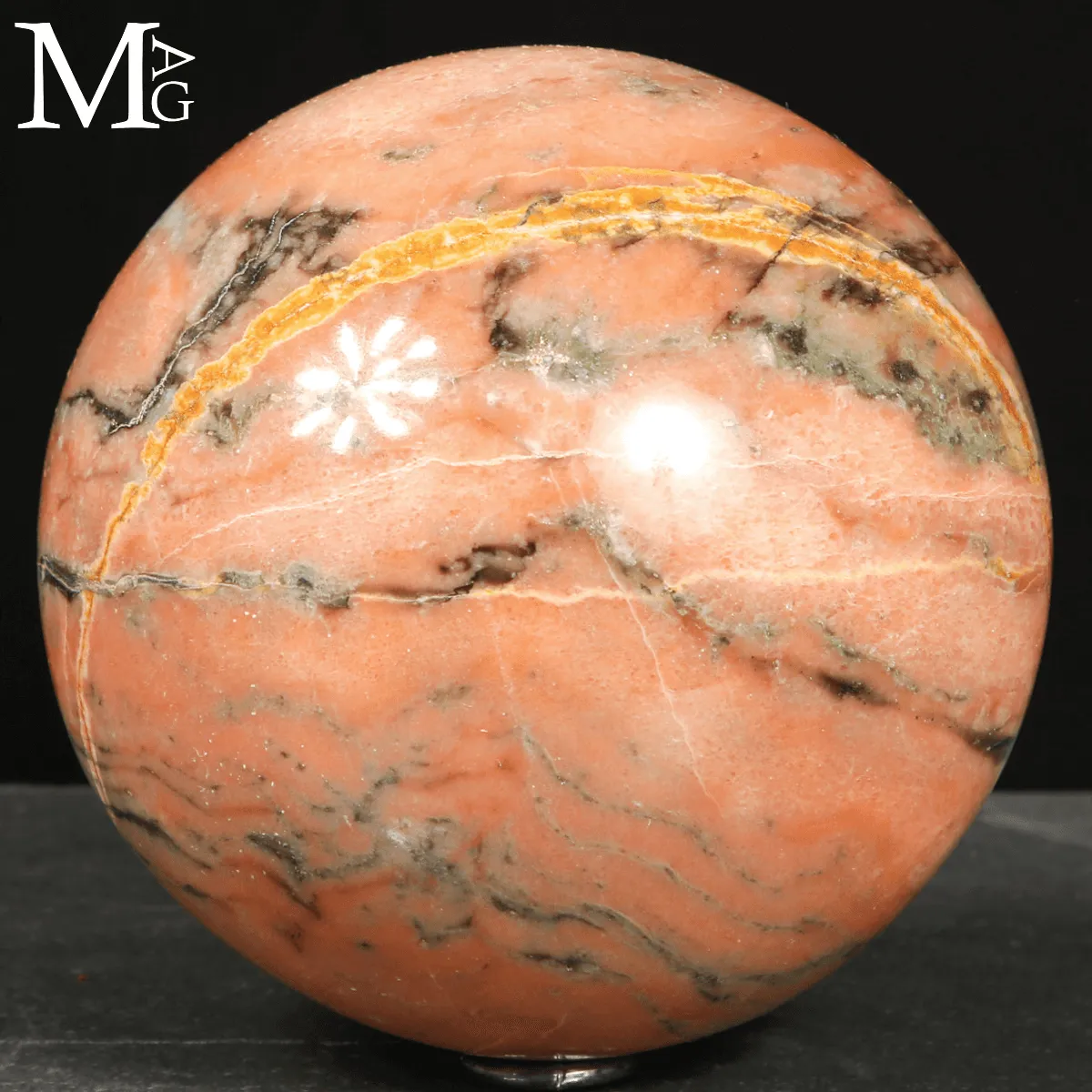 Sfera in Sunstone color Pesca – Madagascar