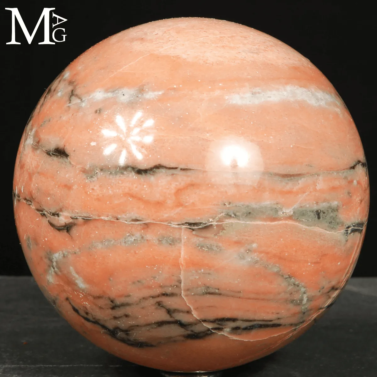 Sfera in Sunstone color Pesca – Madagascar