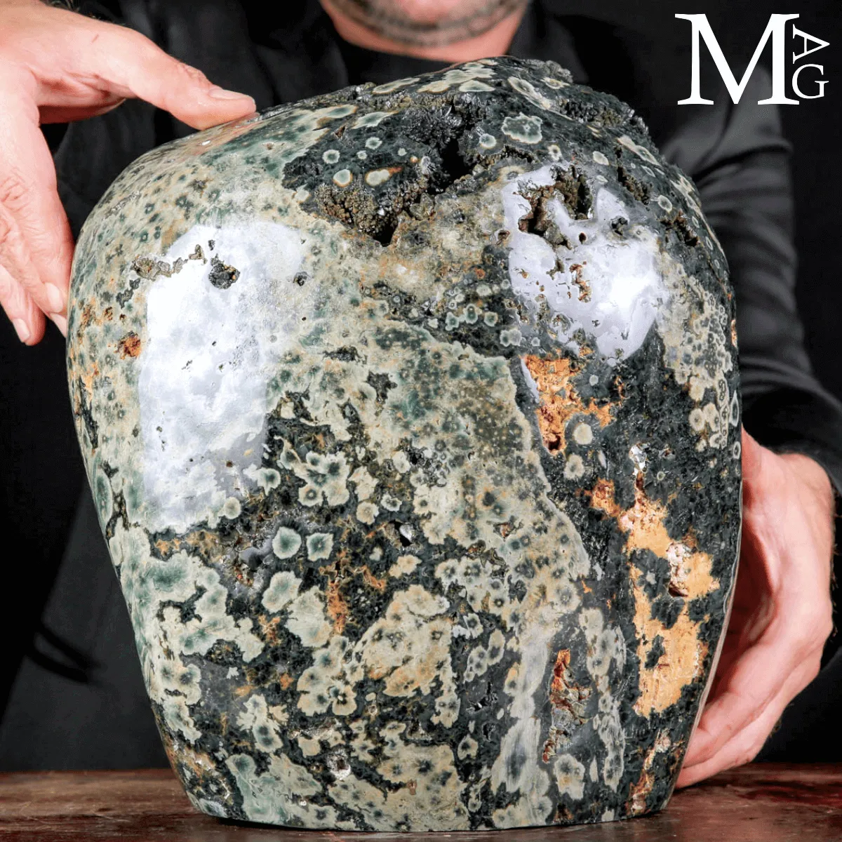 Ocean Jasper – Grande diaspro oceanico orbiculare della 4ª vena