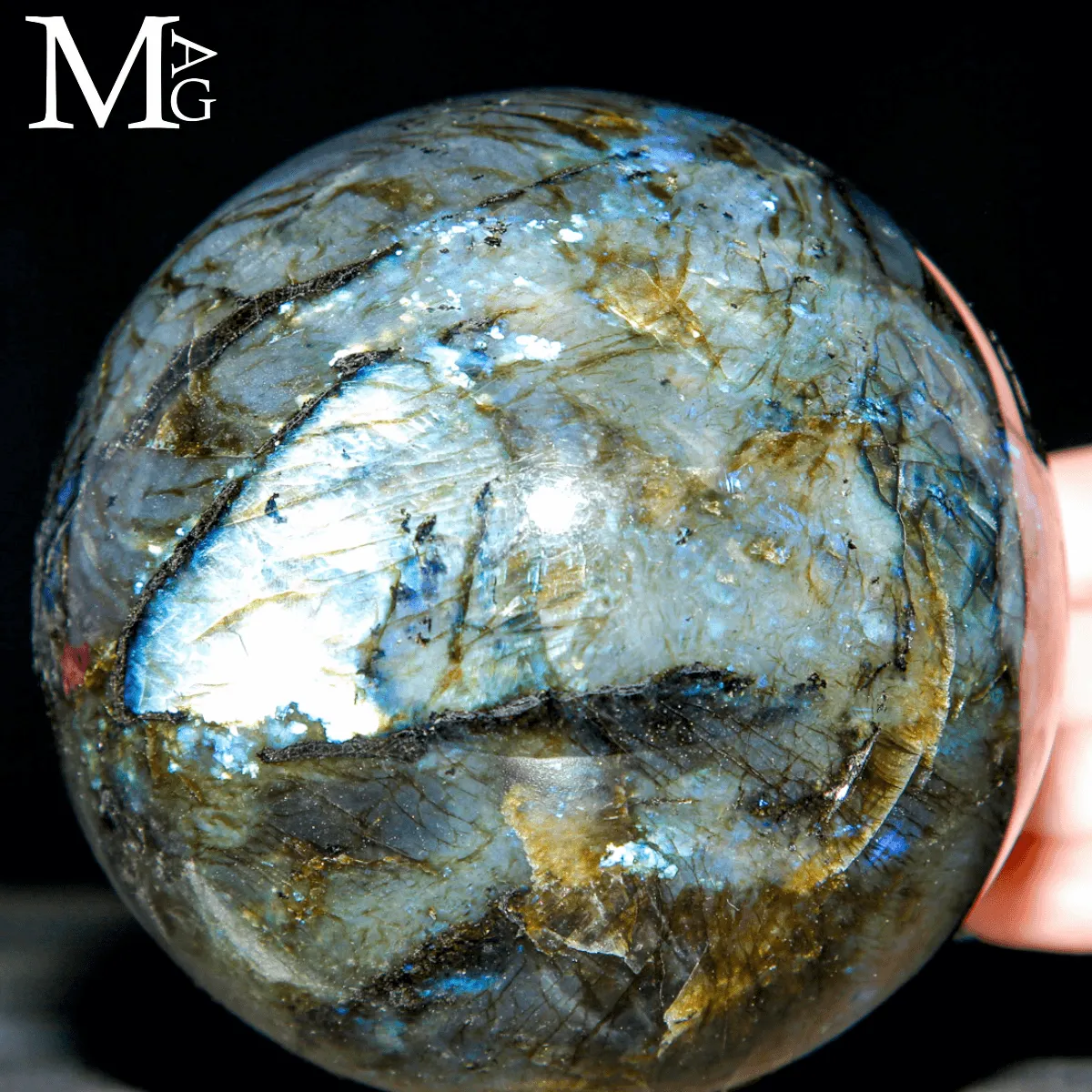 Sfera in Labradorite del Madagascar