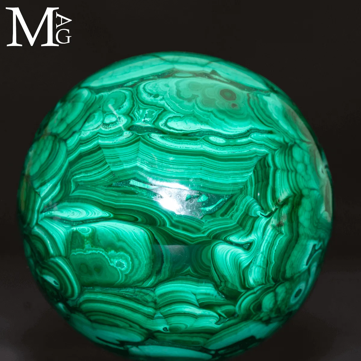 Sfera in Malachite Naturale – Congo.