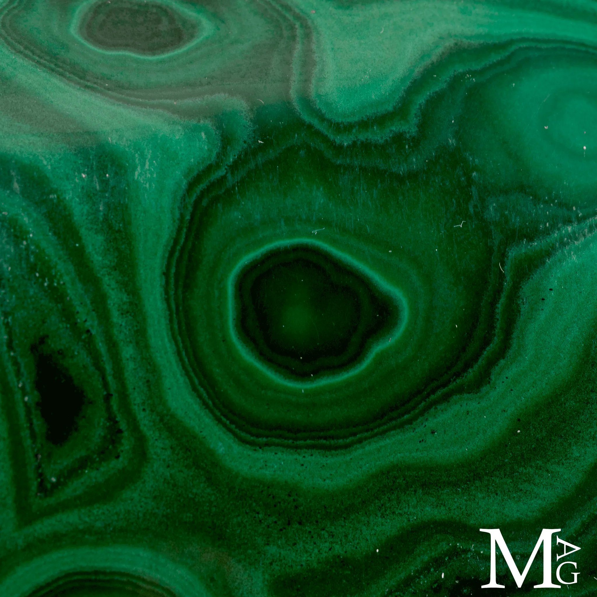 Malachite a Struttura Orbitale.