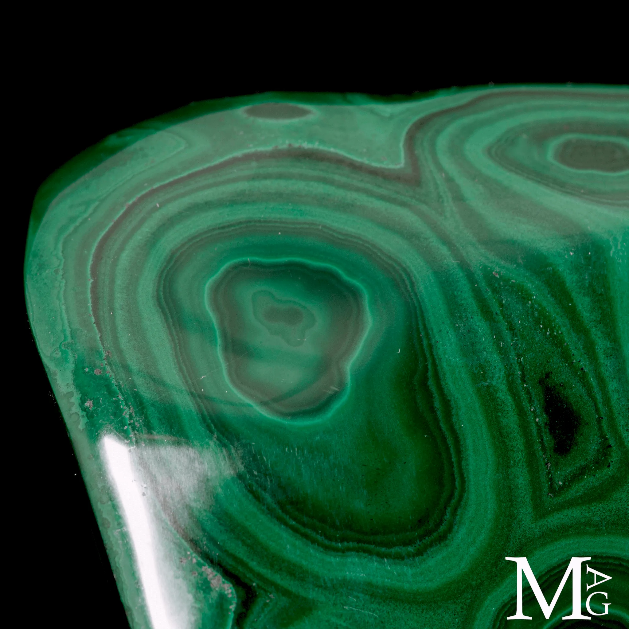 Malachite a Struttura Orbitale.