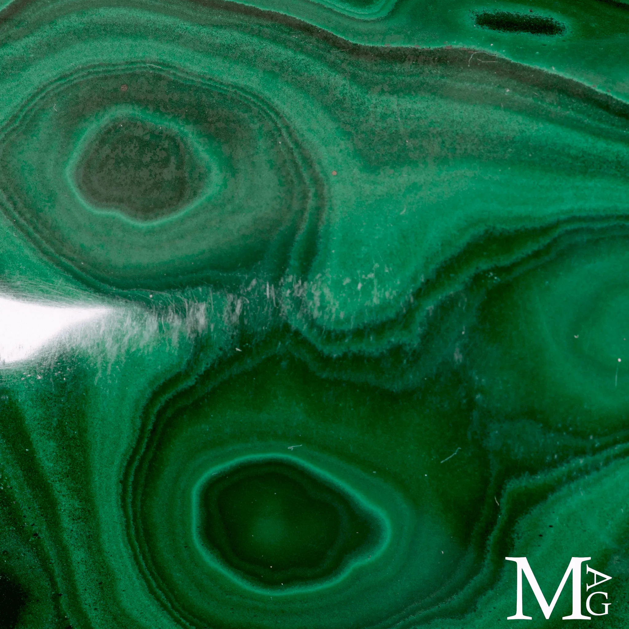 Malachite a Struttura Orbitale.