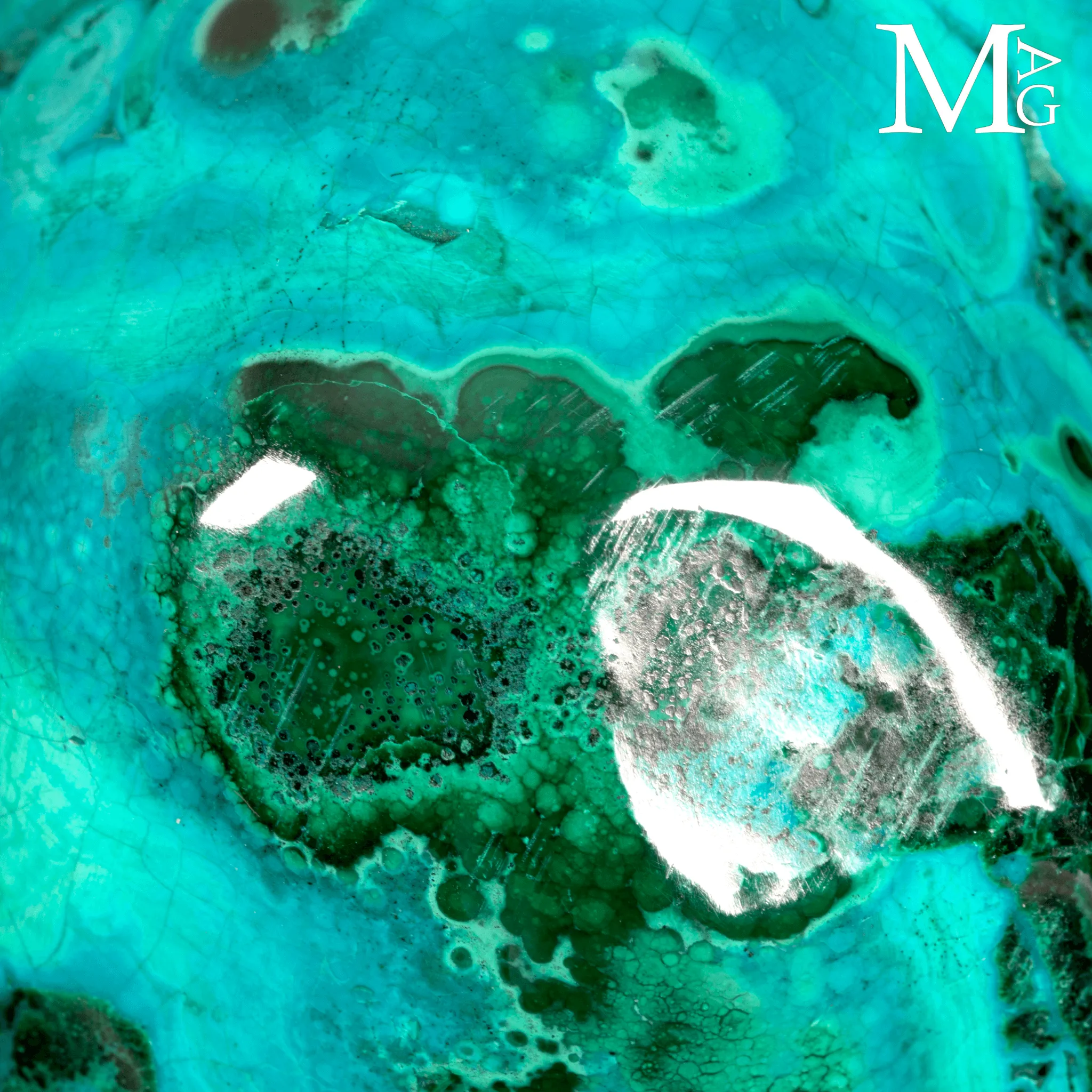 Formazione di Malachite e Crisocolla – Laguna Blue.