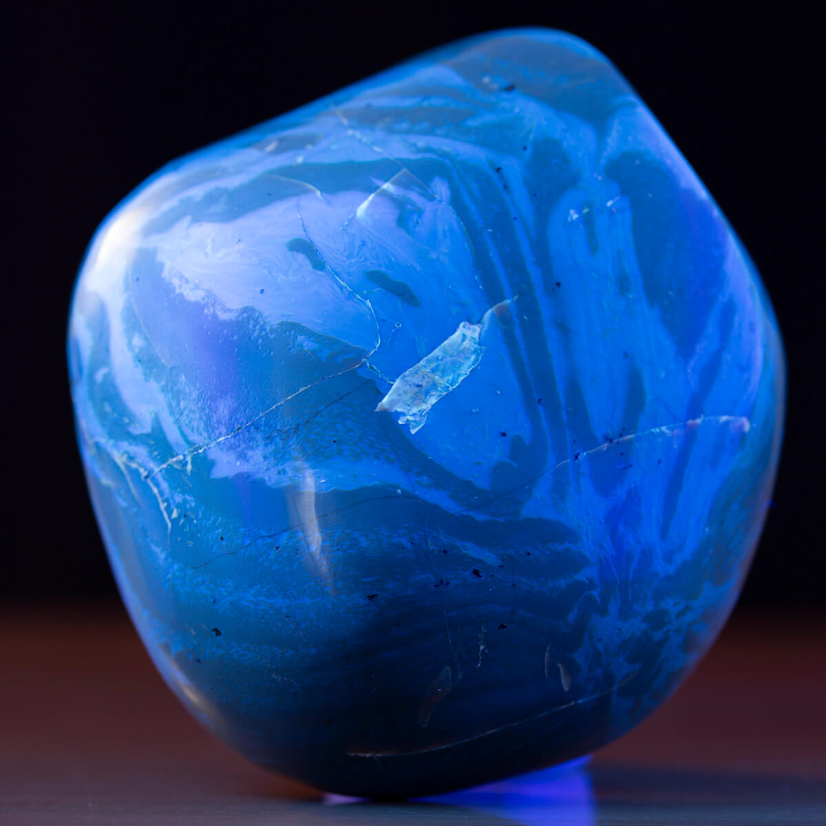 Ambre Bleu De Sumatra Pierre Roul&eacute;e Naturelle - Minerals Store Design