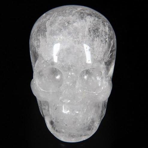 Crâne de géode en fluorite violet foncé | Sculpture sur cristal, art de