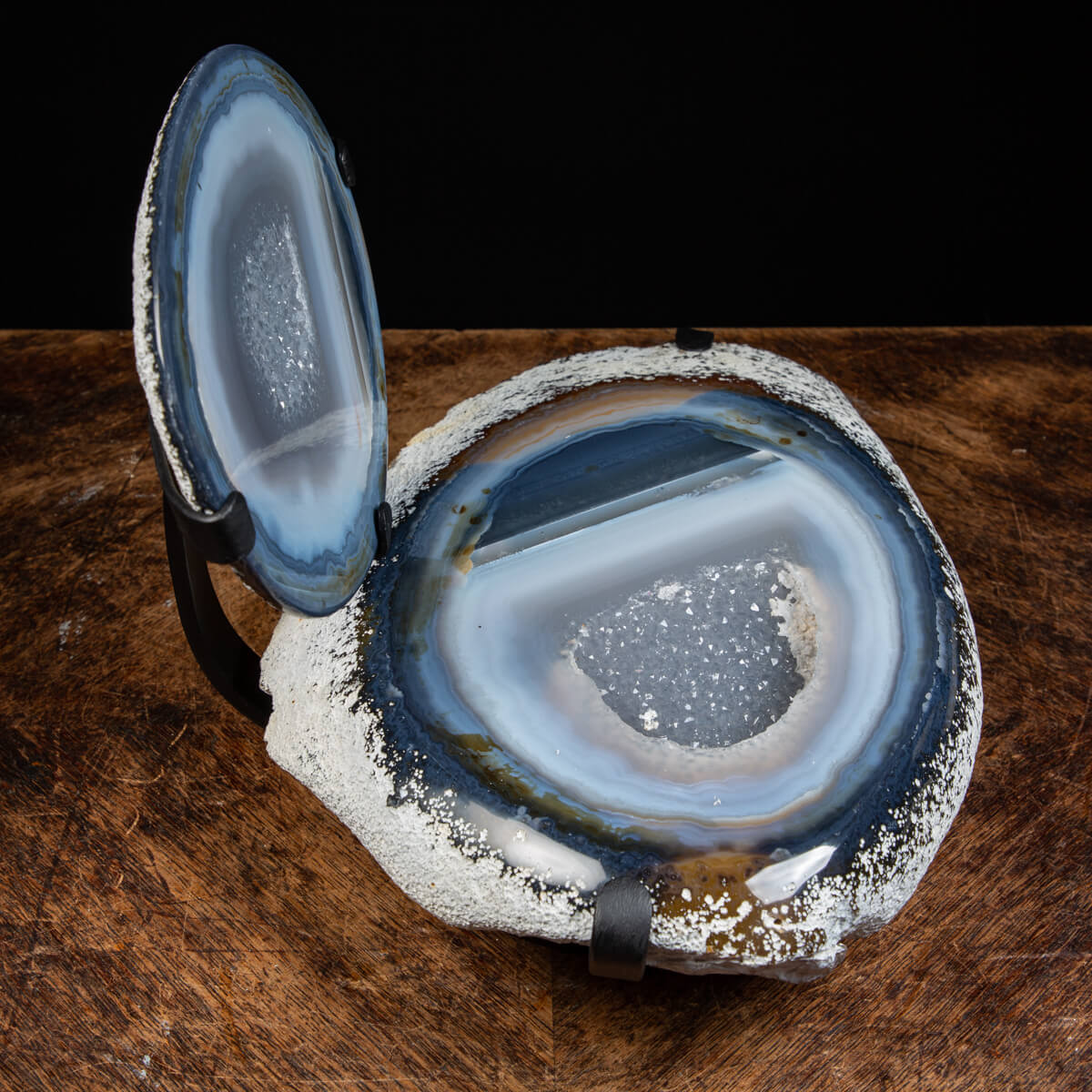 Agate Geode Sectioned On Base