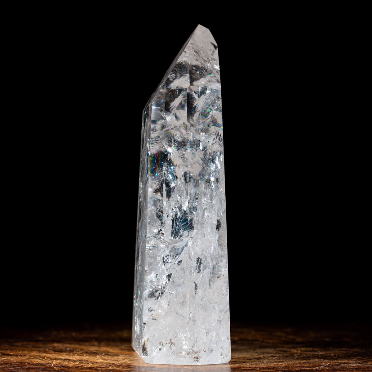 Obelisco di Cristallo di Quarzo Trasparente 