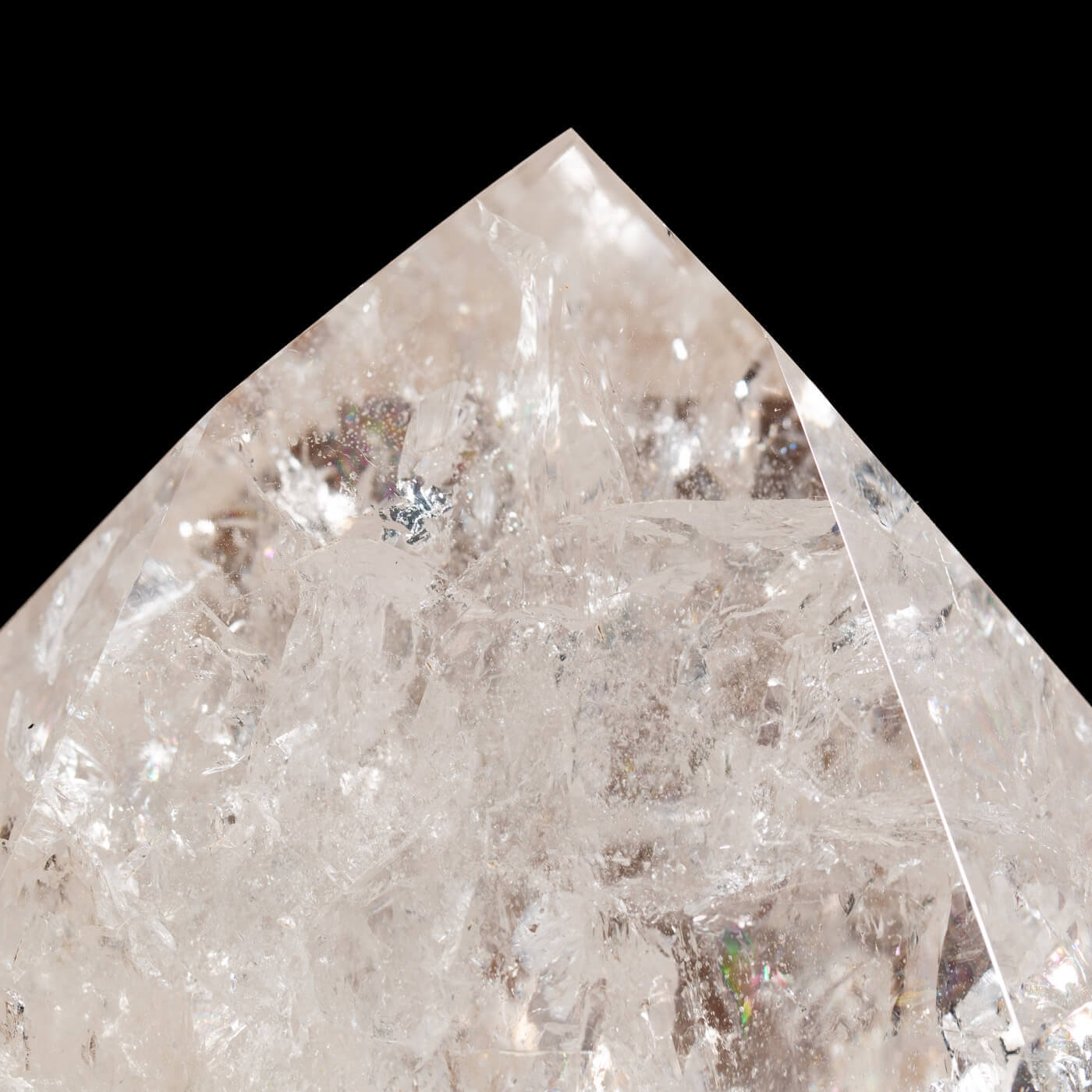 Gros Quartz Himalayen Cristal Naturel - 2,8 Lb (1,27 Kg) - Blanc Clair - Minéral Brut