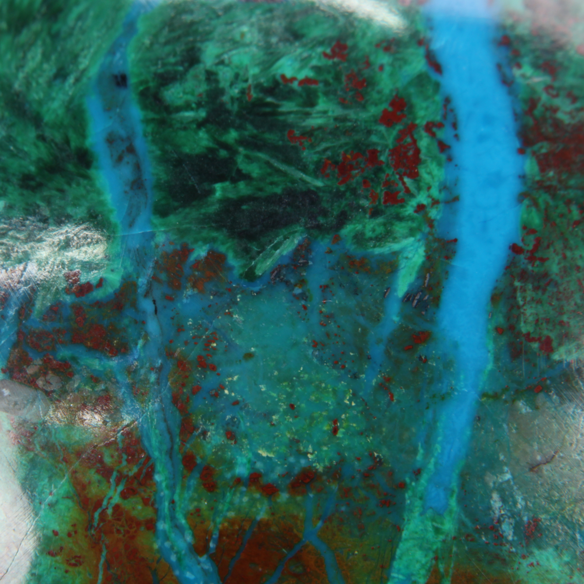 Poudre De Chrysocolle - Pierre Bleue Lab-created, Brute, Pour Incrustation Ou Création